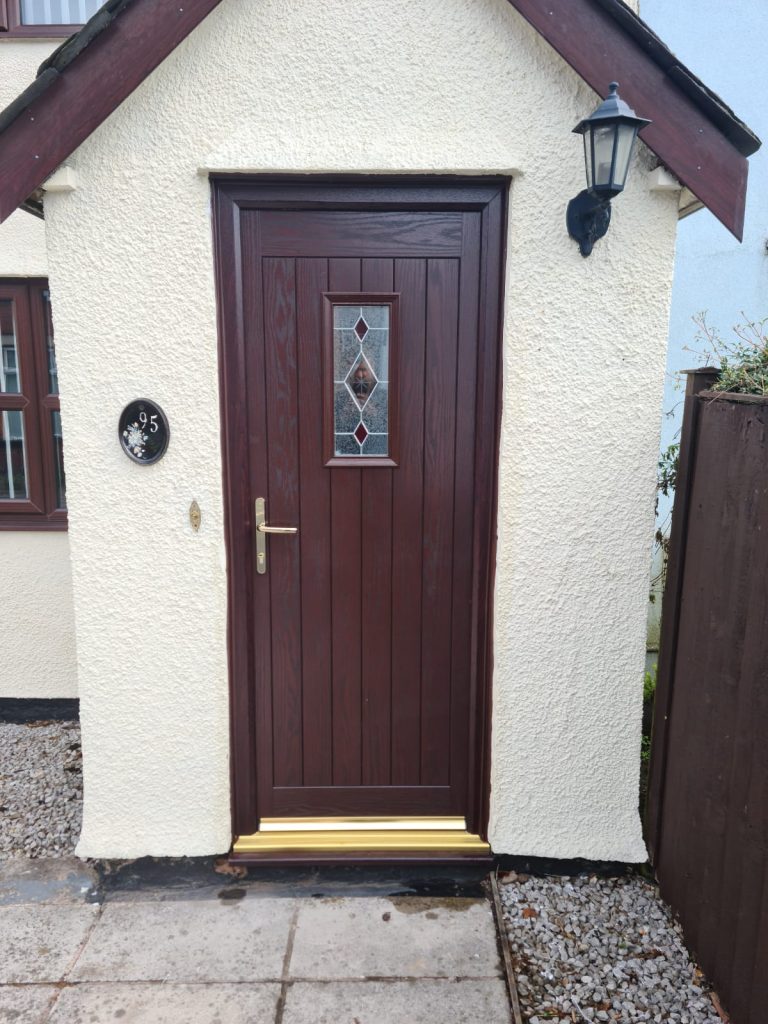 Brown composite door