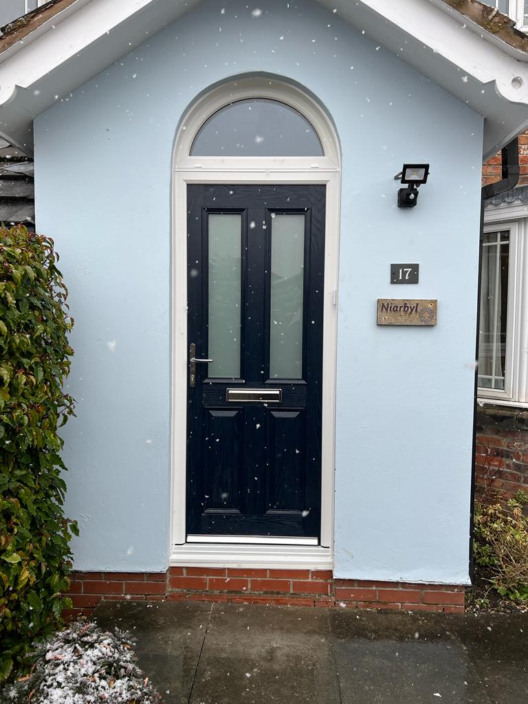 New composite front door for porch