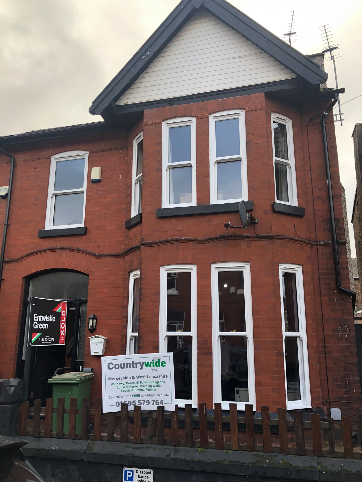New Bay Windows Installed on House Front in Merseyside