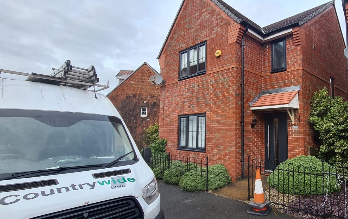 Countrywide UPVC team installing windows in a Liverpool home