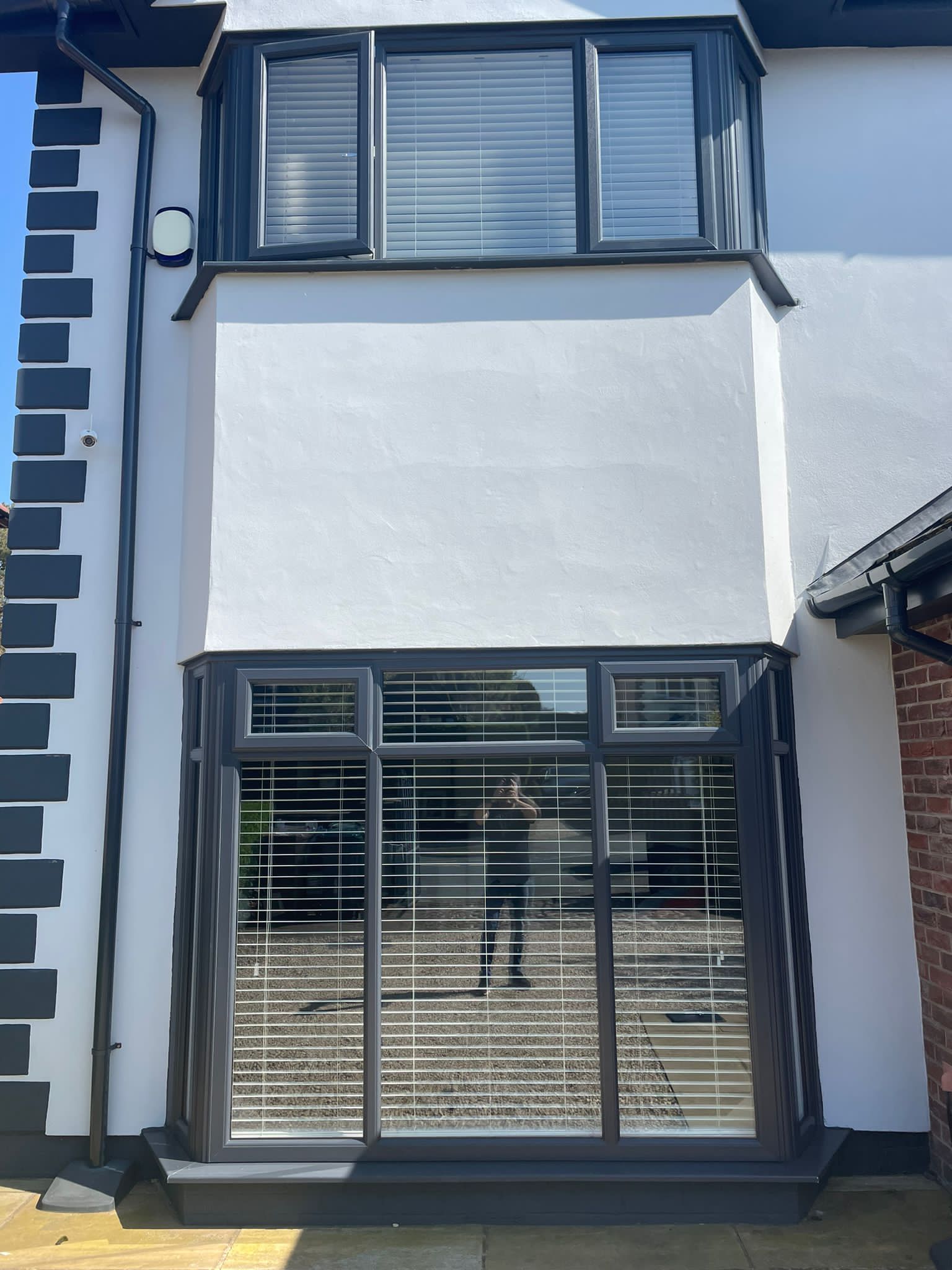 Bay Windows Installed on House Front