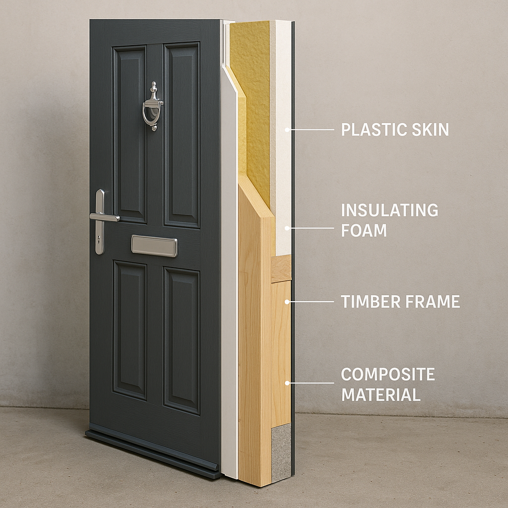 Vertical Cross-Section of Composite Door