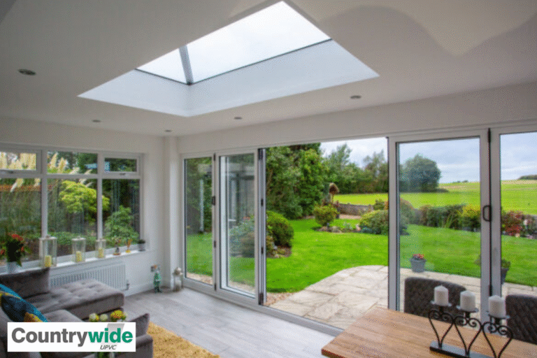 Roof lantern and bi-fold doors on extension in Liverpool