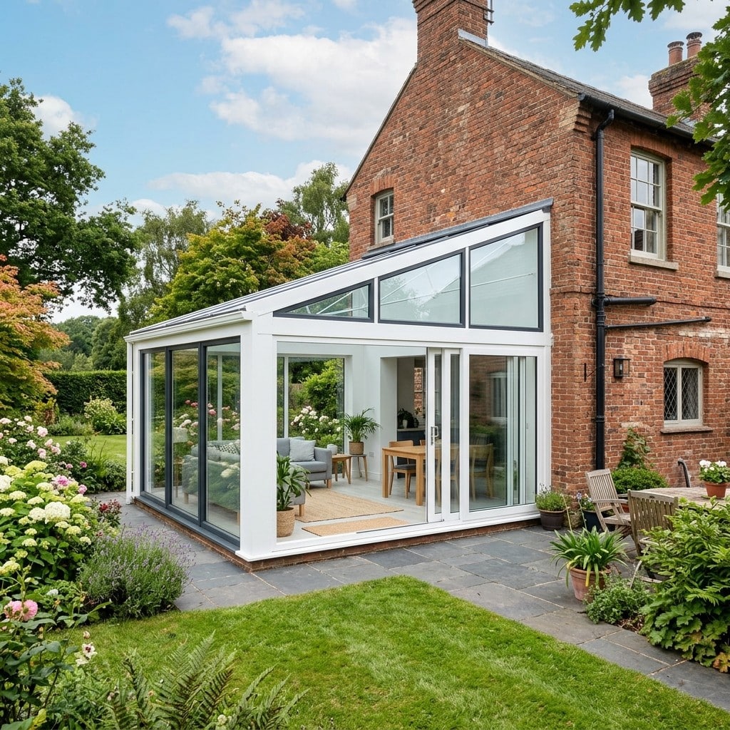 Modern lean-to style conservatory in Southport
